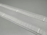 Curtain Wave Tape - S Wave Curtain 75mm Wide Tapes - Translucent - 25meter