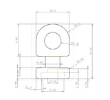 Spaced Glider for Wave Track System - Rotating - 60mm & 80mm - Per Meter