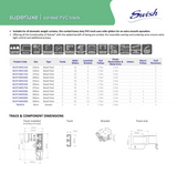 WL971 Superluxe PVC Corded Track Complete 125cm - 500cm