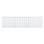 75mm Wide Budget Woven Pocket Pencil Tape - White - Lapped 500mtr