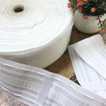 Multifunction Curtains Heading Tape Pencil Pleated Tape Rod (3") 75mm,Header Tape - 50meter