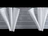 Triple Pleat Curtain Tapes - White - 80mm Wide - 10meter - Curtains Supplies Direct