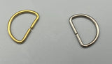 50x D Rings Curtain/Crafts Rings - Solid - Gold / Silver - 25mm