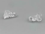 Safety Clear Clip On Rings for 4mm Roman Rods - Pack of 100