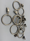 Curtain Rod Rings With Picer Clip - To Fit Rods 30mm - Different Colours - Pack of 10-Curtains Supplies Direct