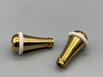 Solid Body Brass Acorn - With Safety Rubber Band - Pack of 2 - Curtains Supplies Direct