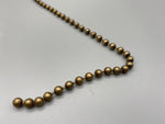 Antique Gold Bead Chain - Bead Diameter ø 4.5mm-Curtains Supplies Direct