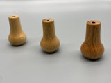 Vase Model Acorn - Natural Wood - Pack of 3-Curtains Supplies Direct