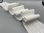 White Boxed Pleat Curtain Heading Tape - Polyester - 75mm (3" inch) - 10meter-Curtains Supplies Direct
