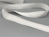 Smooth Roman Blinds Lining Tap - White - With Loops - 23mm Wide - 10, 20, 100 & 500 meters