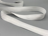 Smooth Roman Blinds Lining Tap - White - With Loops - 23mm Wide - 10, 20, 100 & 500 meters