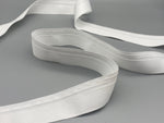 Smooth Roman Blinds Lining Tap - White - With Loops - 23mm Wide - 10, 20, 100 & 500 meters