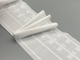 Triple Pleat Curtain Tapes - White - 100mm (4"inch) Wide - 50meter