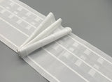 Triple Pleat Curtain Tapes - White - 100mm (4"inch) Wide - 50meter