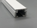Metal Mini M Uncorded Track - Complete Curtain Track Kit - White Aluminium - Med/Light Duty-Curtains Supplies Direct