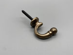 Antique Gold Metal Ball-end Tie Back Hook - Medium - Pack of 2-Curtains Supplies Direct