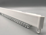 Metal Sectional Uncorded Track - Complete Curtain Track Kit - White Aluminium - Med/Light Duty-Curtains Supplies Direct