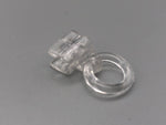 Clear Clip On Rings for 4mm Roman Rods - Pack Of 10, 50, 100-Curtains Supplies Direct