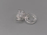 Clear Clip On Rings for 4mm Roman Rods - Pack Of 10, 50, 100-Curtains Supplies Direct