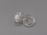 Clear Clip On Rings for 4mm Roman Rods - Pack Of 10, 50, 100-Curtains Supplies Direct