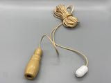 Beige Plastic Vase Acorn with 1.5meter Gold Cord & Plastic Connector-Curtains Supplies Direct