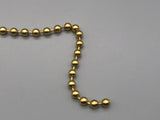 Raw Brass Bead Chain - Bead Diameter ø 4.5mm-Curtains Supplies Direct