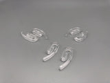 Clear Plastic Curtain Hooks - Standard Size - Durable Heavy Duty-Curtains Supplies Direct