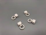 White Clip On Rings for 4mm Roman Rods - Pack Of 10, 50, 100-Curtains Supplies Direct