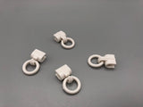 White Clip On Rings for 4mm Roman Rods - Pack Of 10, 50, 100-Curtains Supplies Direct