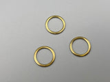 Curtain Gold Rings - Hollow - Inner Diameter 15mm - Pack of 50-Curtains Supplies Direct