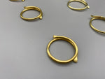 Gold Split Rings - 19mm Inner Diameter - Pack of 50-Curtains Supplies Direct