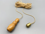 Large Cherry Vase Wood Bell Acorn with 1.5meter Gold Cord & Gold Connector-Curtains Supplies Direct