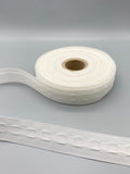 White Pencil Pleat Curtain Heading Tape 25mm (1" inch) - 10meter-Curtains Supplies Direct