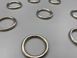 Curtain Rod/Pole Rings Brush Nickel - Inner Diameter 20mm - Solid - Pack of 25-Curtains Supplies Direct