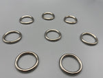 Curtain Rod/Pole Rings Brush Nickel - Inner Diameter 20mm - Solid - Pack of 25-Curtains Supplies Direct