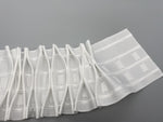 White Smoking Curtain Heading Tape - Polyester - 85mm (3.35" inch) - 10meter-Curtains Supplies Direct