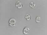 Clear S-Rings for Roman Blinds - Pack of 50-Curtains Supplies Direct