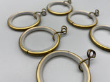 Silent Glide Curtain Rod Rings With Loose Eyelet - Various Colours - Internal Diameter ø 35mm-Curtains Supplies Direct