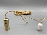 Gold Contempo Acorn with 1.5meter Gold Cord & Plastic Connector-Curtains Supplies Direct