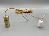 Gold Contempo Acorn with 1.5meter Gold Cord & Plastic Connector-Curtains Supplies Direct