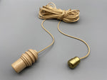 Lighthouse Wood Acorn with 1.5meter Gold Cord & Gold Connector-Curtains Supplies Direct