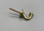 Brass Ball-End Tie Back Hook - Small - Pack of 4-Curtains Supplies Direct