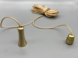 Matte Gold Umbrella Acorn with 1.5meter Gold Cord & Gold Connector-Curtains Supplies Direct