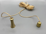 Matte Gold Umbrella Acorn with 1.5meter Gold Cord & Gold Connector-Curtains Supplies Direct