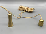 Matte Gold Umbrella Acorn with 1.5meter Gold Cord & Gold Connector-Curtains Supplies Direct