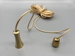 Matte Gold Umbrella Acorn with 1.5meter Gold Cord & Gold Connector-Curtains Supplies Direct