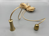 Matte Gold Umbrella Acorn with 1.5meter Gold Cord & Gold Connector-Curtains Supplies Direct