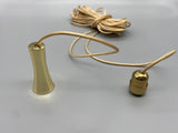 Gold Umbrella Acorn with 1.5meter Gold Cord & Gold Connector-Curtains Supplies Direct