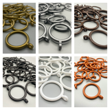 Plastic Curtain Pole Rings - For Poles upto 30mm - Various Colours - 100pcs-Curtains Supplies Direct