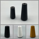 Slim Vase Shaped Acorns - Real Natural Wood - Natural / White / Black - Pack of 3